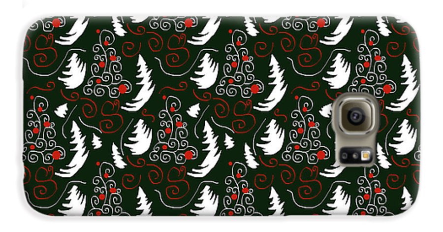 White Tree On Green - Phone Case