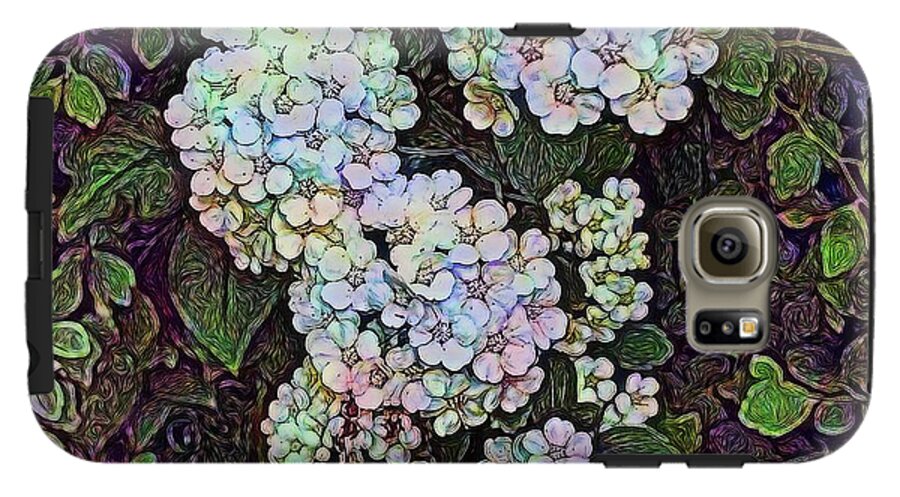 White Wildflower Hedge - Phone Case
