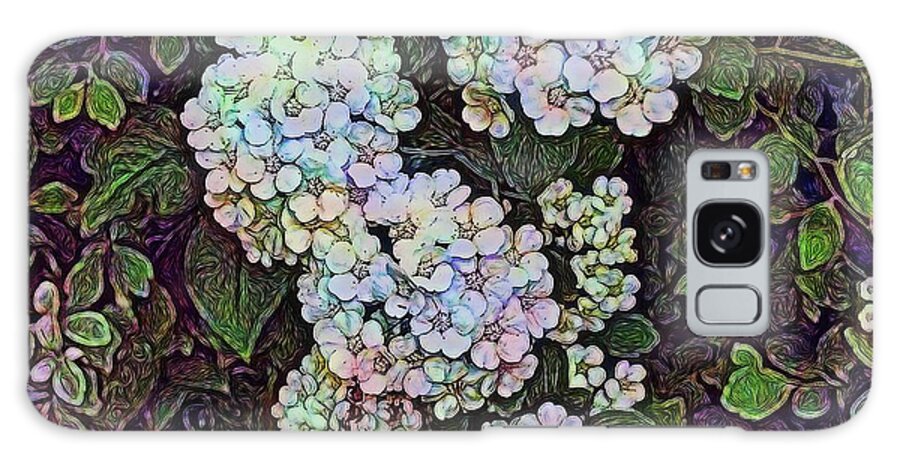 White Wildflower Hedge - Phone Case
