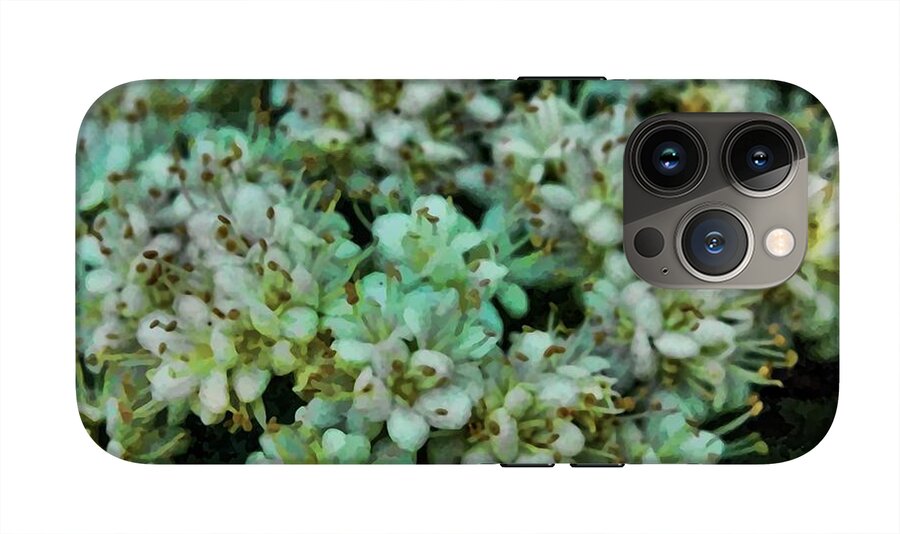 White Wildflowers - Phone Case