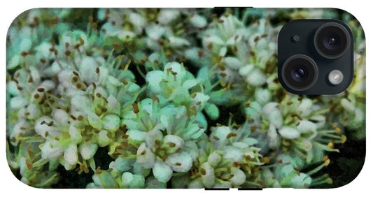 White Wildflowers - Phone Case