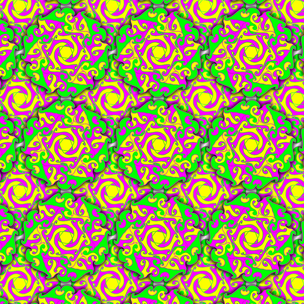 Wild Green Pink kaleidoscope Digital Image Download