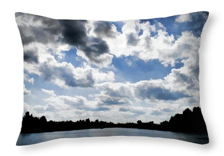 Wisconsin Lake Landscape - Throw Pillow