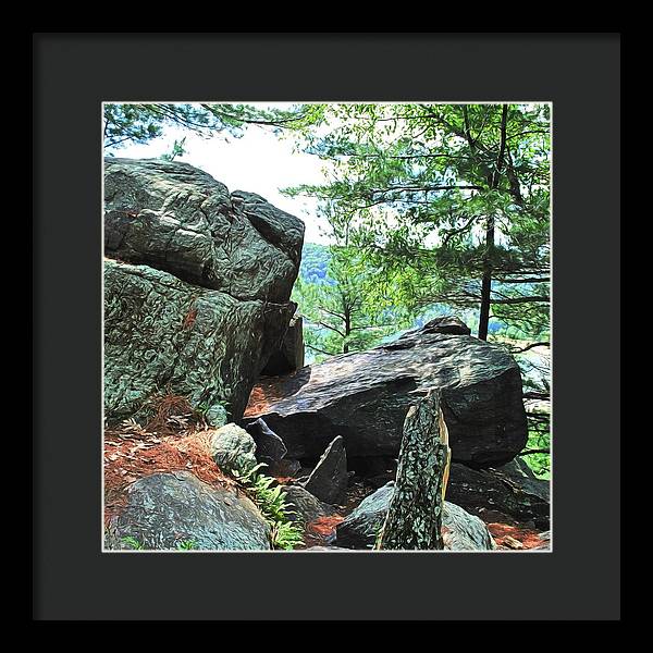 Wisconsin lake Parkland - Framed Print