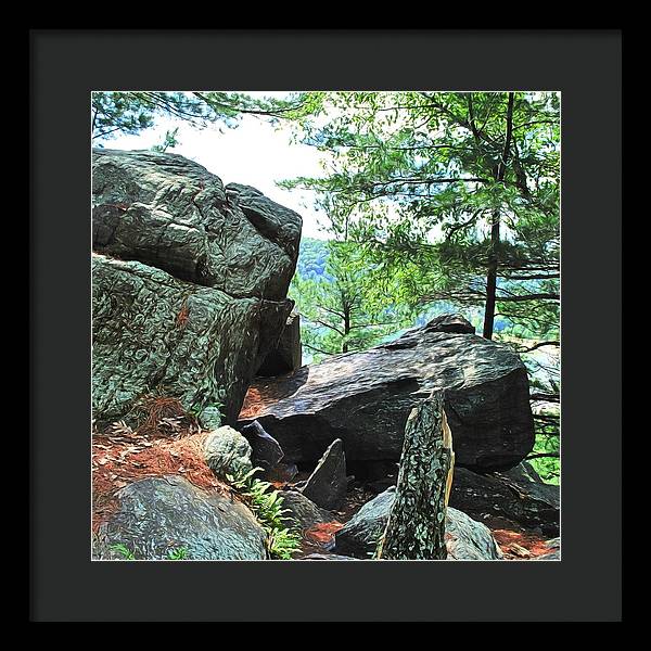 Wisconsin lake Parkland - Framed Print