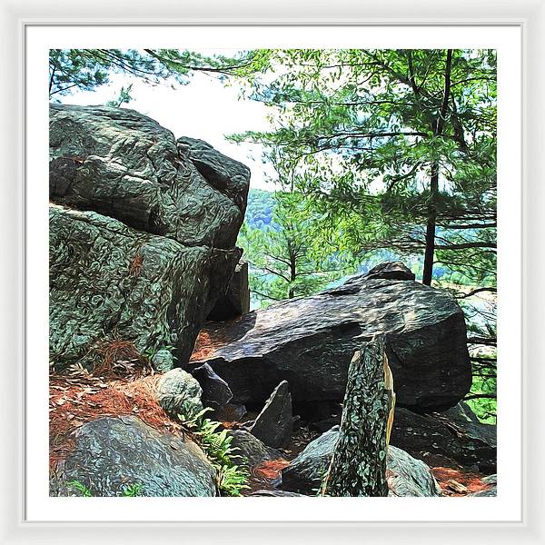 Wisconsin lake Parkland - Framed Print