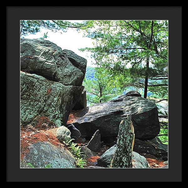 Wisconsin lake Parkland - Framed Print