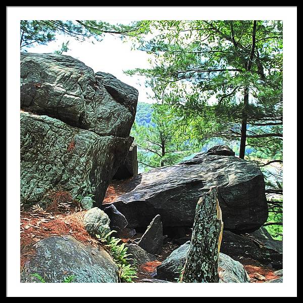 Wisconsin lake Parkland - Framed Print