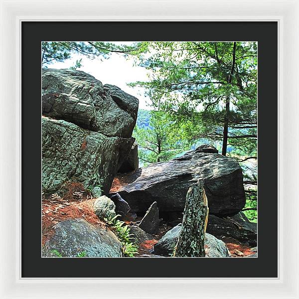 Wisconsin lake Parkland - Framed Print