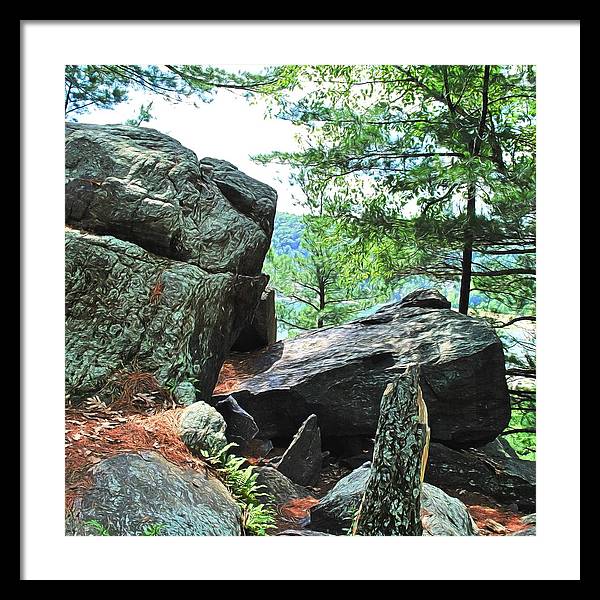 Wisconsin lake Parkland - Framed Print