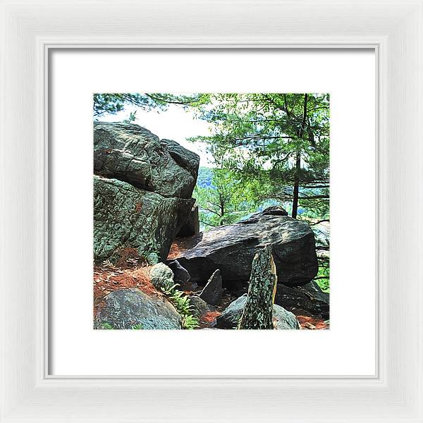 Wisconsin lake Parkland - Framed Print