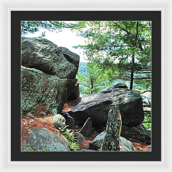 Wisconsin lake Parkland - Framed Print