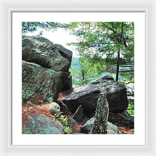 Wisconsin lake Parkland - Framed Print