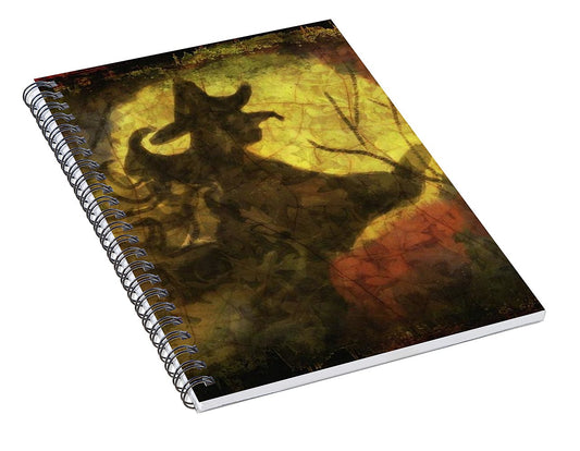 Witch on Texture - Spiral Notebook
