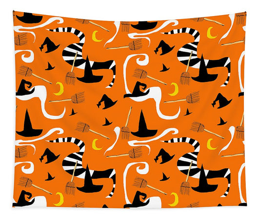 Witches Hats and Brooms - Tapestry