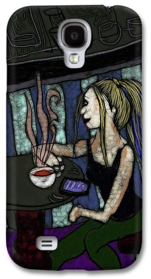 Woman In a Cafe - Phone Case