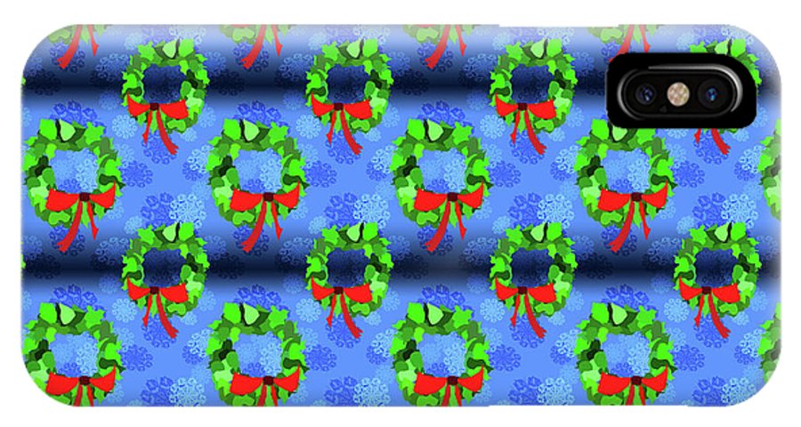 Wreath Christmas Pattern - Phone Case