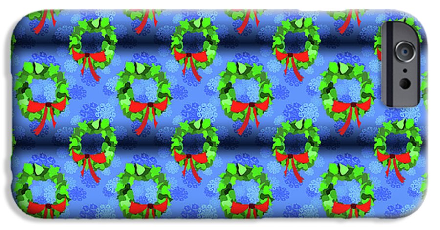 Wreath Christmas Pattern - Phone Case
