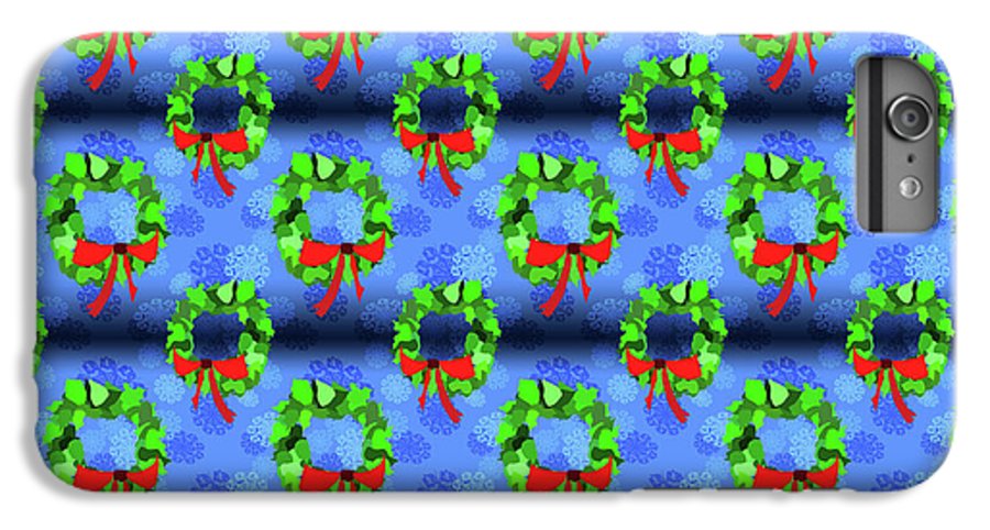 Wreath Christmas Pattern - Phone Case