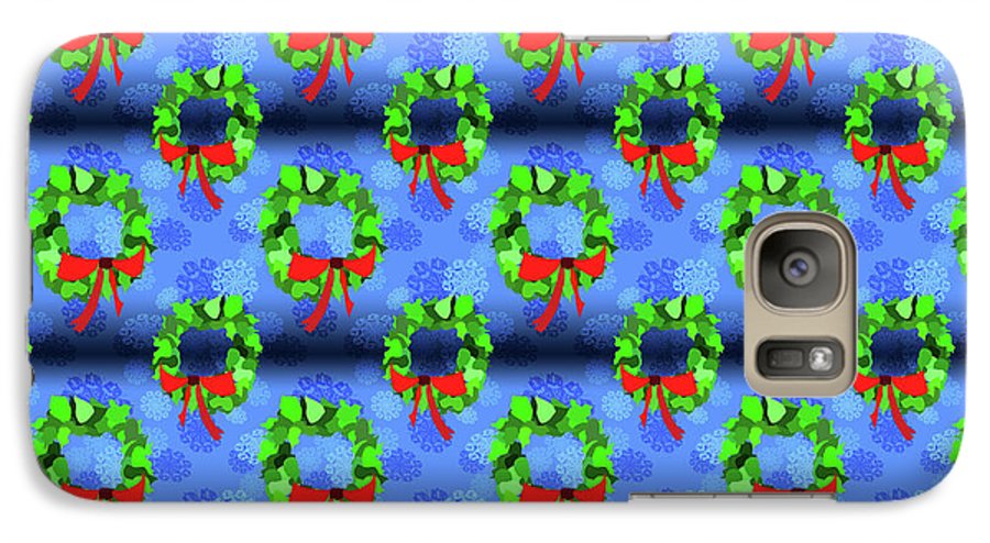 Wreath Christmas Pattern - Phone Case