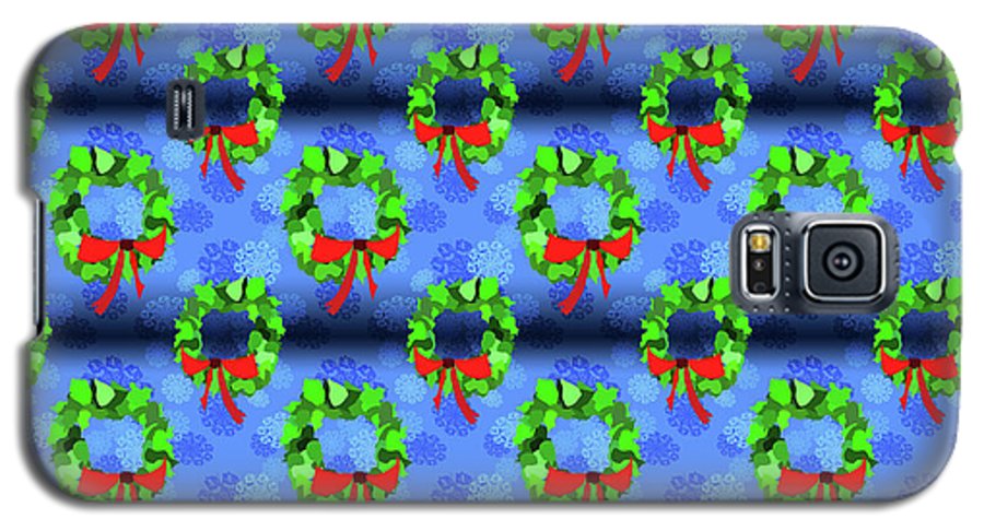 Wreath Christmas Pattern - Phone Case