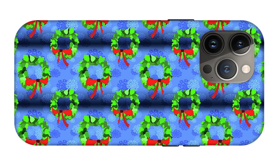Wreath Christmas Pattern - Phone Case