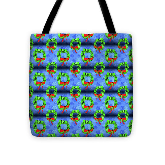 Wreath Christmas Pattern - Tote Bag
