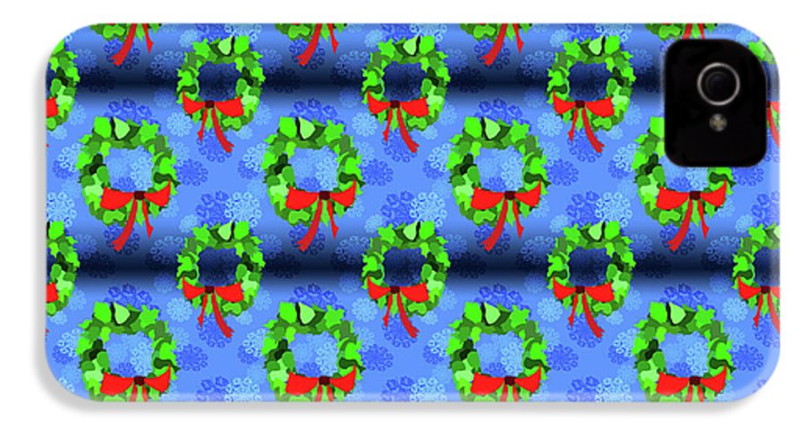 Wreath Christmas Pattern - Phone Case