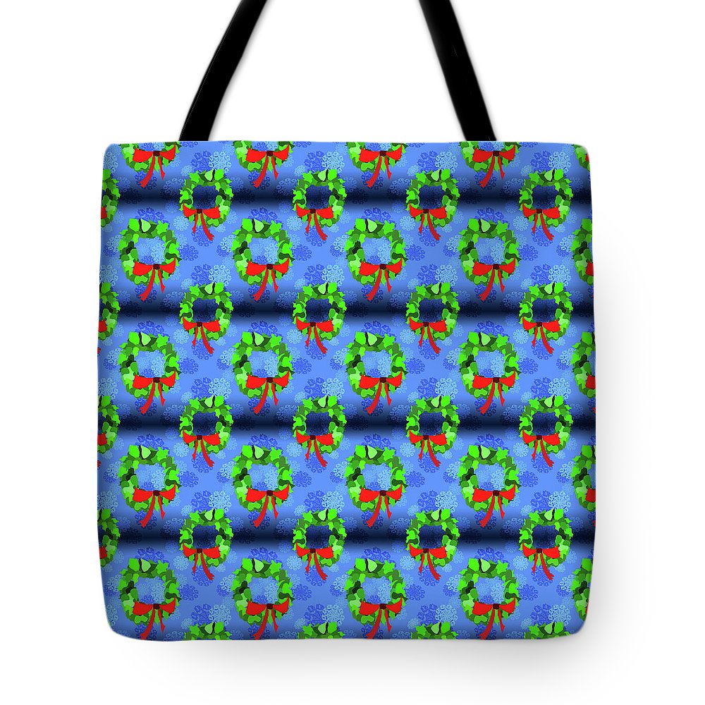 Wreath Christmas Pattern - Tote Bag