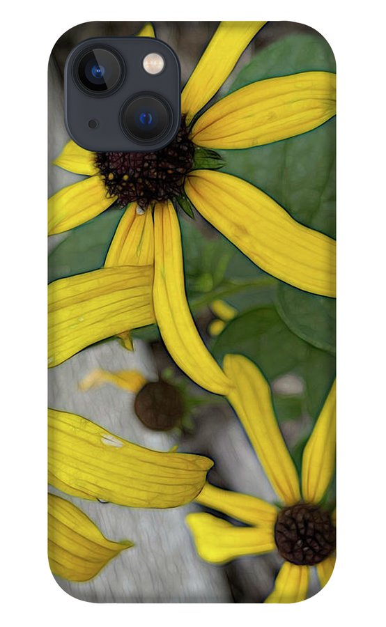 Yellow Cone Flower Close Up - Phone Case