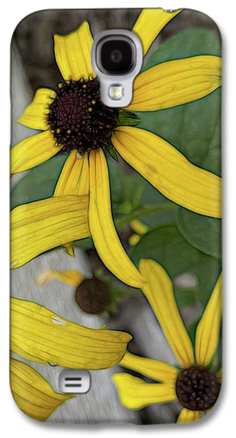 Yellow Cone Flower Close Up - Phone Case