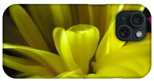 Yellow Daisy All Wild In The Morning - Phone Case