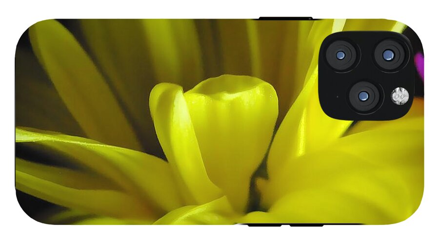 Yellow Daisy All Wild In The Morning - Phone Case
