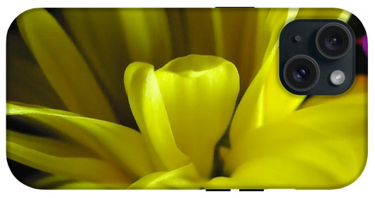 Yellow Daisy All Wild In The Morning - Phone Case