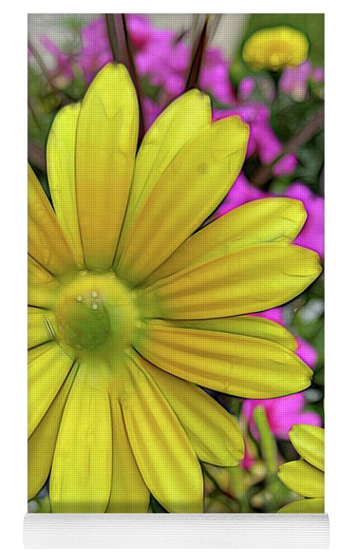 Yellow Daisy Garden - Yoga Mat