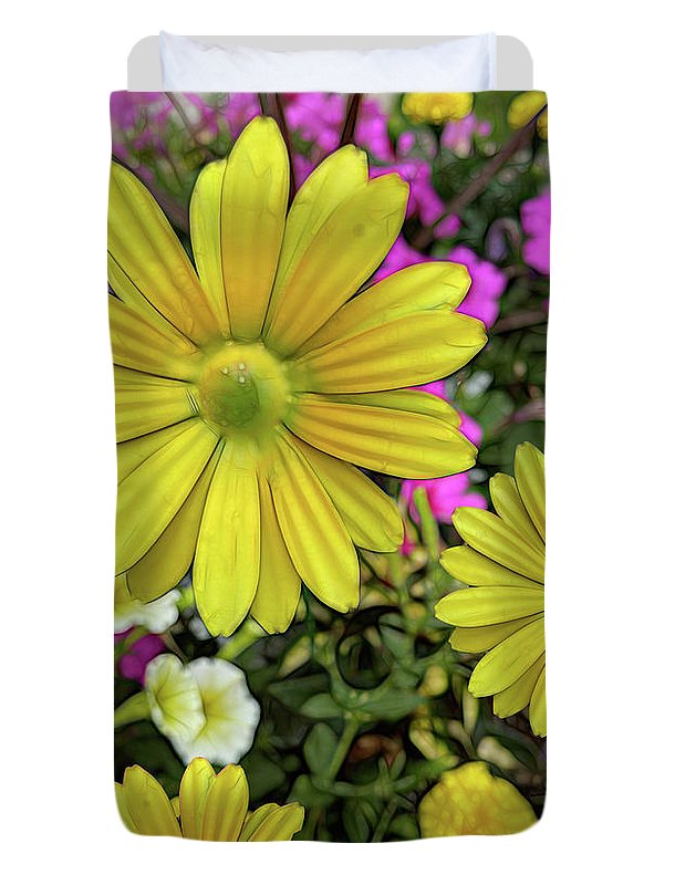 Yellow Daisy Garden - Duvet Cover