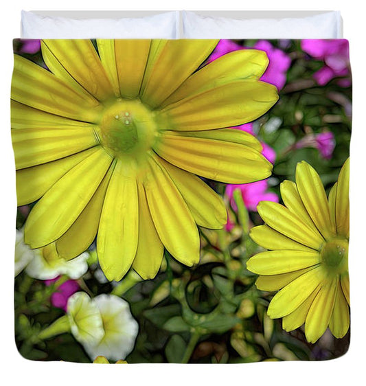 Yellow Daisy Garden - Duvet Cover