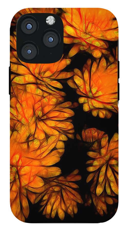 Yellow Flower Abstract - Phone Case