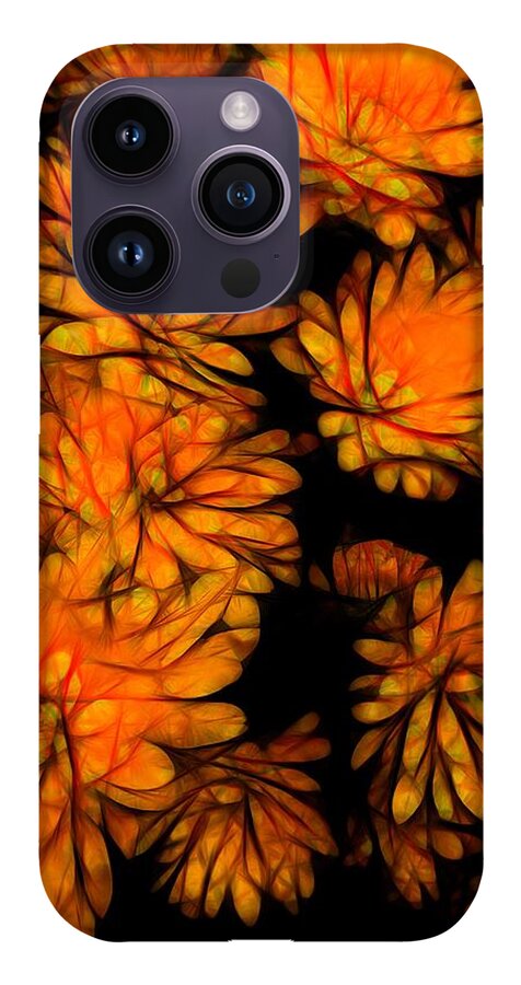 Yellow Flower Abstract - Phone Case