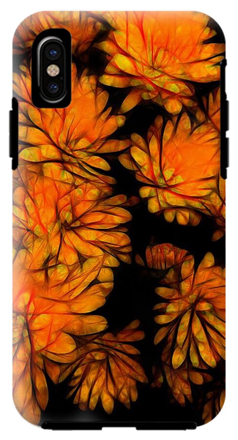 Yellow Flower Abstract - Phone Case
