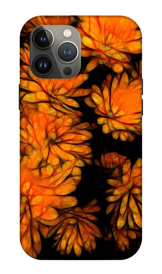 Yellow Flower Abstract - Phone Case