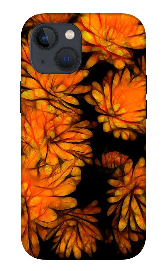 Yellow Flower Abstract - Phone Case