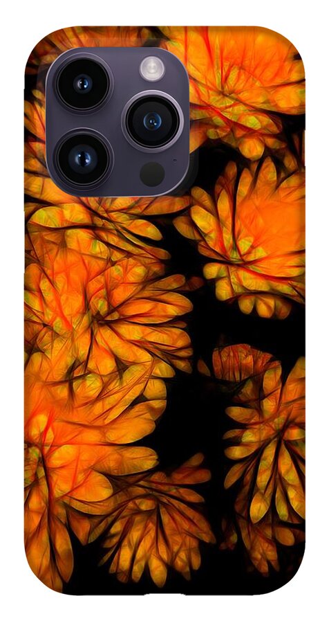 Yellow Flower Abstract - Phone Case