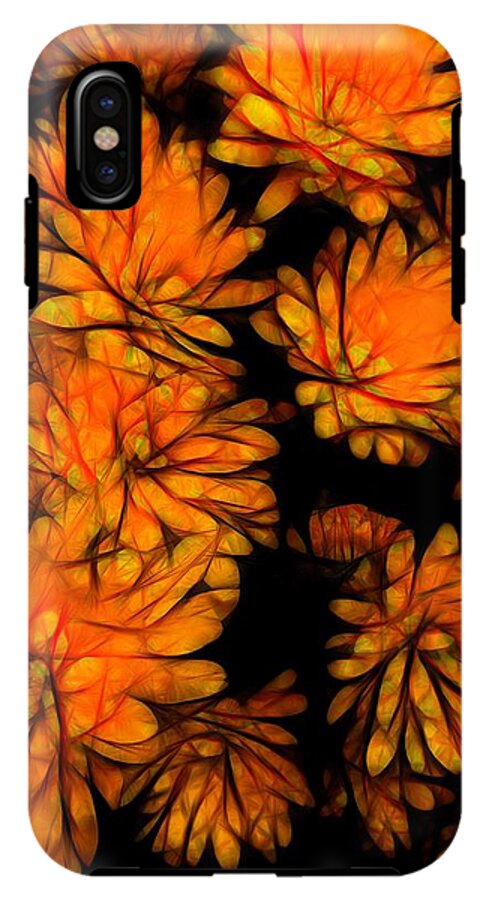 Yellow Flower Abstract - Phone Case
