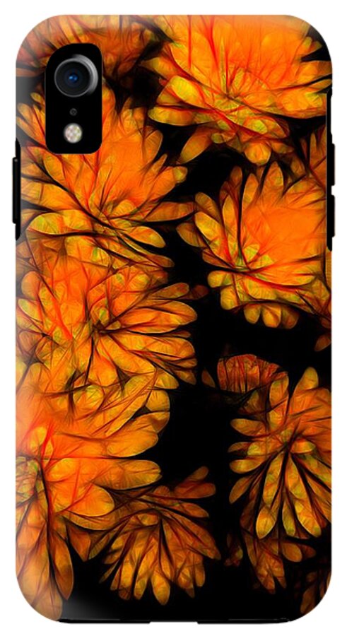 Yellow Flower Abstract - Phone Case
