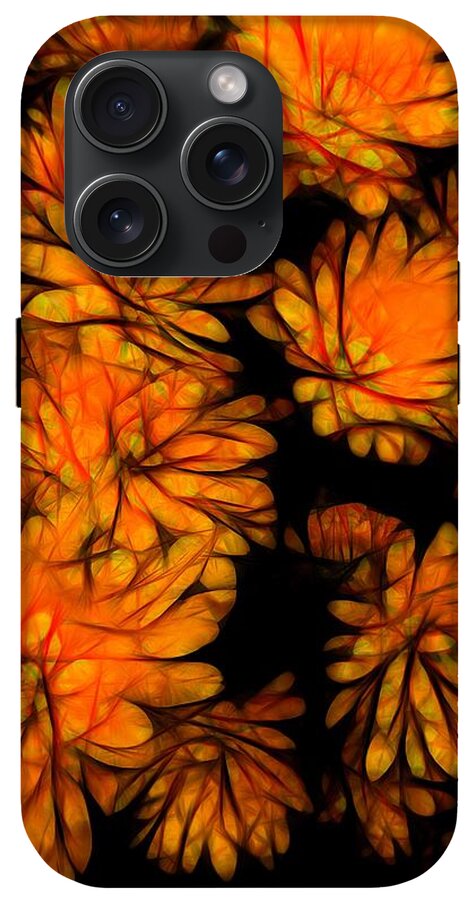 Yellow Flower Abstract - Phone Case