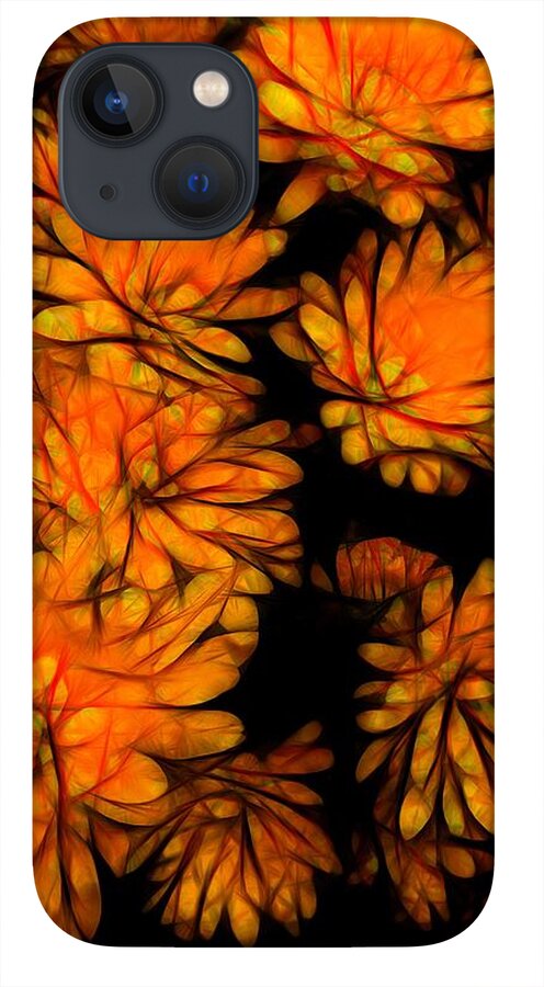 Yellow Flower Abstract - Phone Case