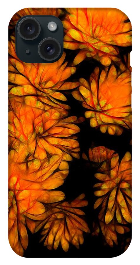 Yellow Flower Abstract - Phone Case