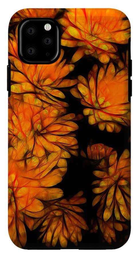 Yellow Flower Abstract - Phone Case