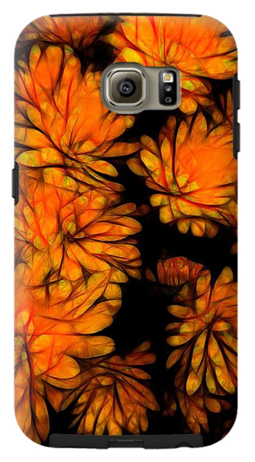 Yellow Flower Abstract - Phone Case